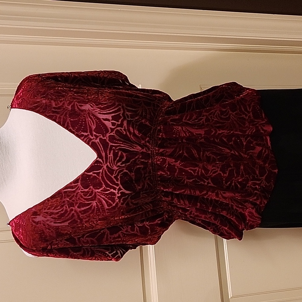 Crushed velvet top NWT